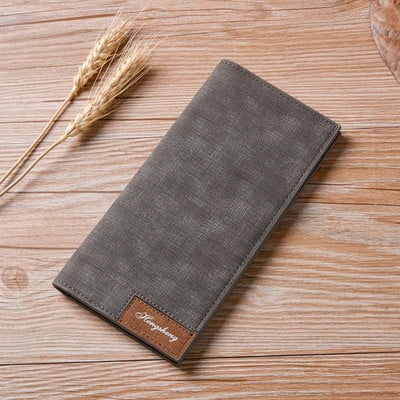 Kuum müük Pehmest nahast õhuke rahakott meestele pikk meeste rahakott õhuke meeste kaardihoidja 4 värvi