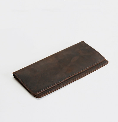 SIMLINE férfi pénztárca Crazy ló vintage kézzel készített hosszú vékony, vékony férfi pénztárca kártyatartó Carteira férfiaknak