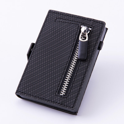 ZOVYVOL New Men Pop-up Holder Button Single Box Smart Wallet RFID Držač kreditne kartice Hasp Automatic Card Case Novčanica