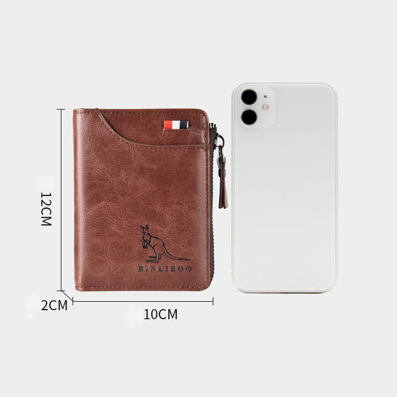 Nauja Moteriška Piniginė Rfid Blokuojanti Odinės Piniginės Užtrauktukas Vizitinių kortelių laikiklis Piniginė Piniginė Vyrai