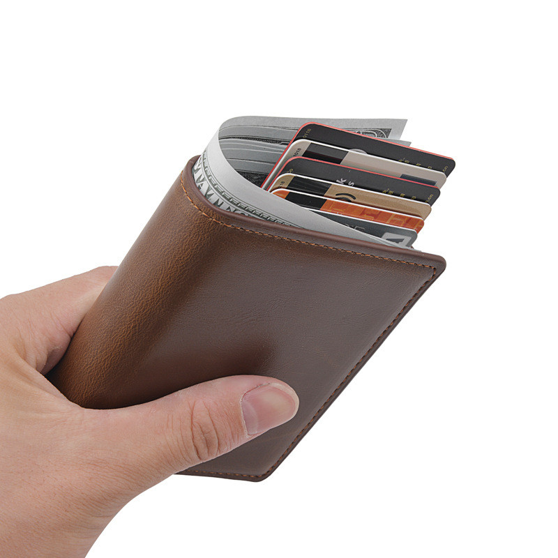 Man Smart Wallet vizītkaršu turētājs Hasp Rfid Wallet Alumīnija metāla kredīta biznesa mini karšu maks