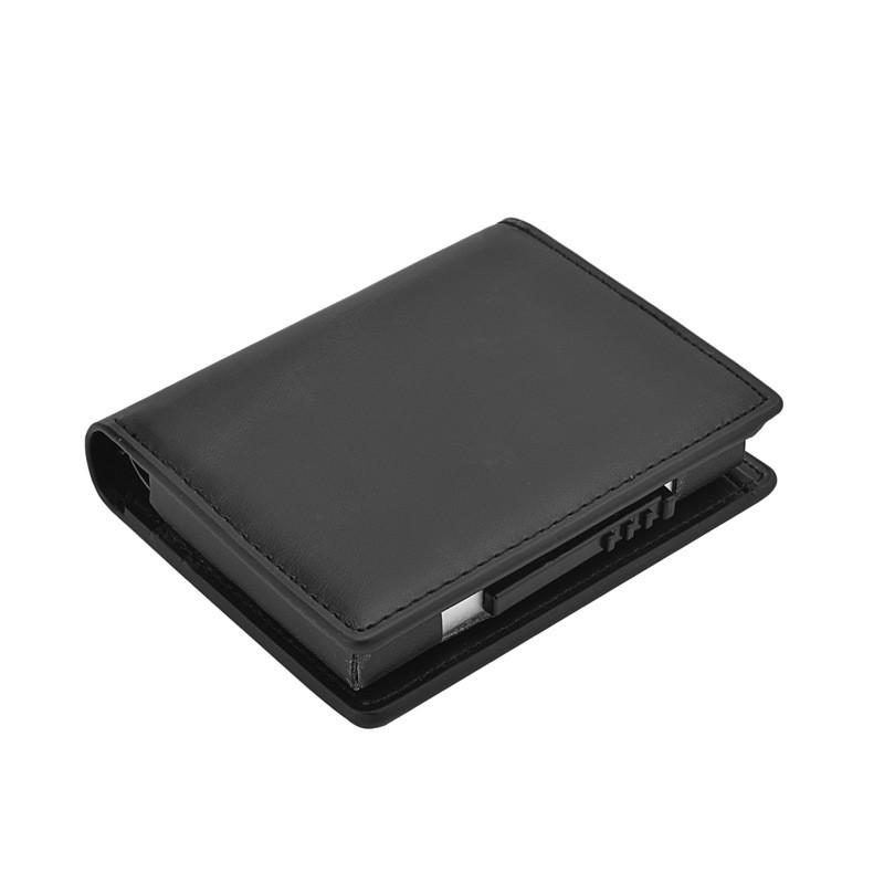 Man Smart Wallet vizītkaršu turētājs Hasp Rfid Wallet Alumīnija metāla kredīta biznesa mini karšu maks