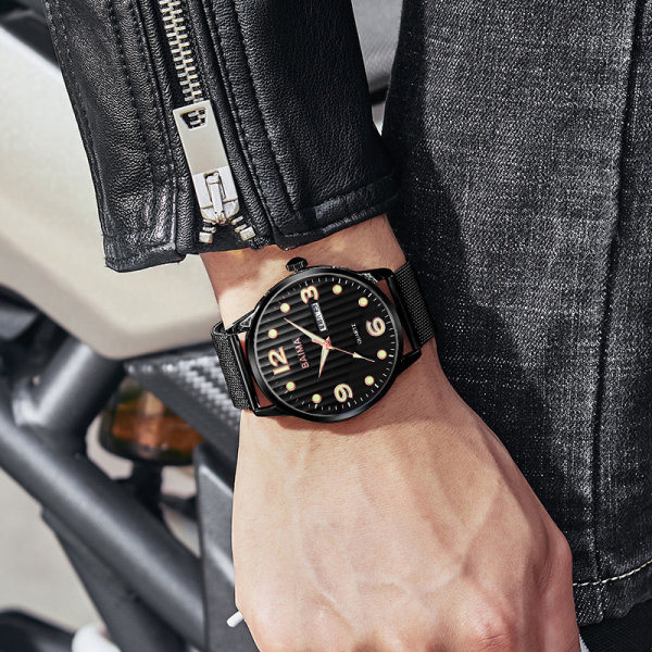 Vyriškas elegantiškas laikrodis – dviejų spalvų
