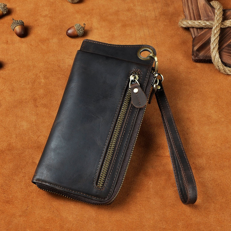 Mados Vyriškas Organizatorius Odos dizainas Gyvūnų Reljefinis Čekių knygelė Grandinė Užtrauktukas Kišeninė Piniginė Piniginė Sankaba Telefono Rankovė Vyriška ck001-1-d