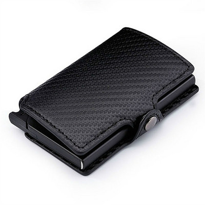 BISI GORO 2022 individualaus pavadinimo piniginės kortelių laikiklis Vyriškas odinis piniginė išmanioji piniginė pinigų krepšys piniginė RFID aliuminio dėžutės dėklas Kortelių laikiklis