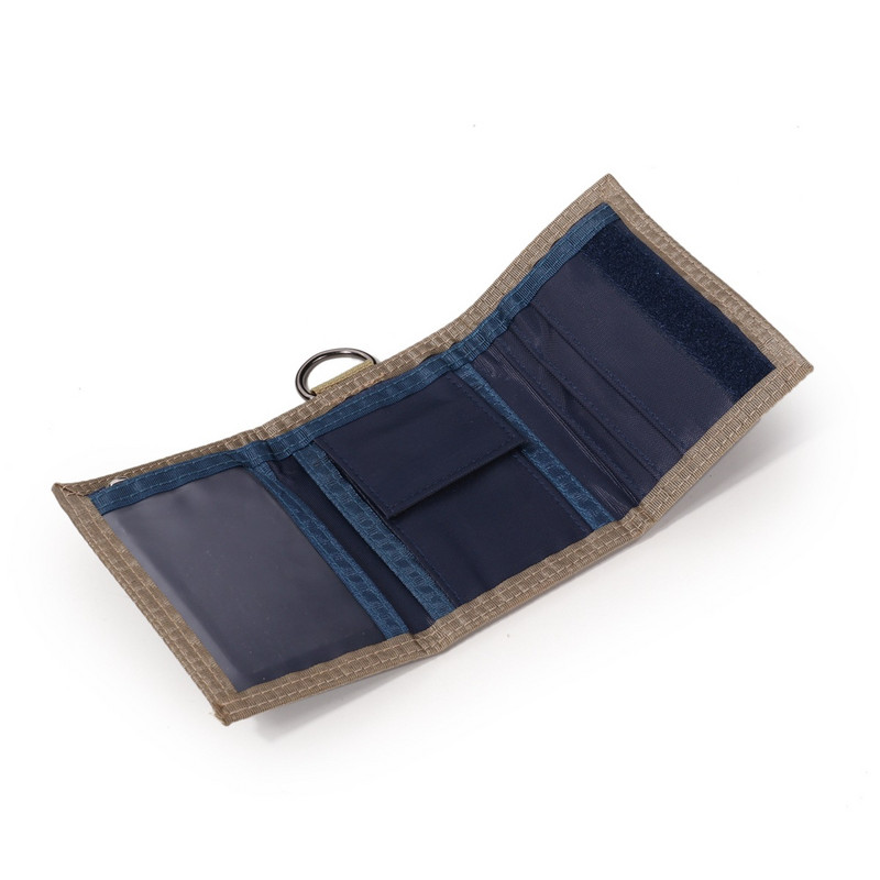 Paauglių berniukų drobė trumpa trikampė piniginė mados moterims studentams laisvalaikio pinigų aplankas su ID langu kortelių laikikliu kišeninė monetų piniginė