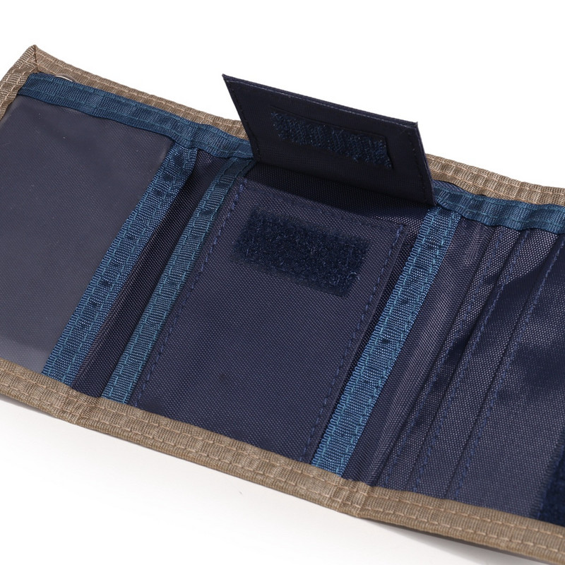 Paauglių berniukų drobė trumpa trikampė piniginė mados moterims studentams laisvalaikio pinigų aplankas su ID langu kortelių laikikliu kišeninė monetų piniginė