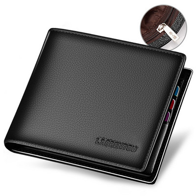 LAORENTOU rahakott Meeste nahast lühike rahakott Vintage nahast mündikott vabaaja rahakott rahakott Standard kaardihoidjad