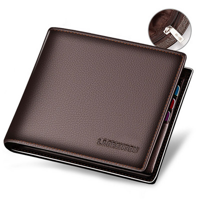 LAORENTOU rahakott Meeste nahast lühike rahakott Vintage nahast mündikott vabaaja rahakott rahakott Standard kaardihoidjad