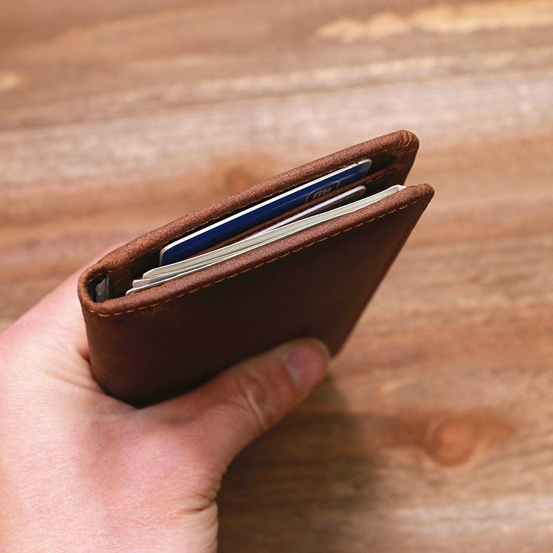 Retro muški novčanik od kože, prvi sloj, kožni novčanik, uniseks, dugi ležerni, jednostavni modni dugi novčanik, držač za novčiće 1081