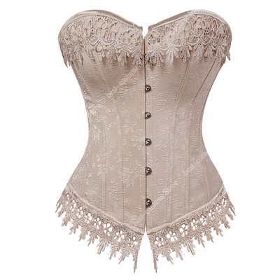 Printsessi korsett rinnakorsett naistele Roosa korsett Top Lilled Jacquard Plus Size Vintage lilleline korsett Pesukorsett
