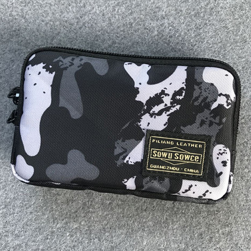 Japoniška vyriška piniginė Trumpa piniginė Nailono audiniai Kasdieninės studentų piniginės Jaunimo piniginė Vizitinių kortelių laikiklis Nauja vandeniui atspari maža piniginė