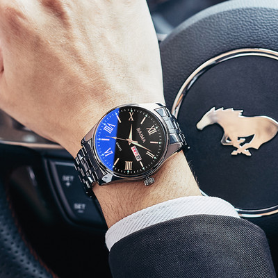 Naujo modelio vyriškas laikrodis su metaline apyranke