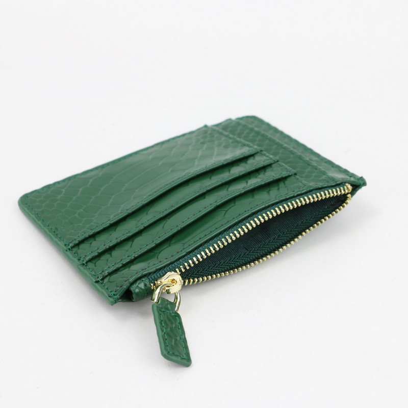 Testreszabott betűmintás bőr érme pénztárca cipzáras pénztárca tasak női hitelcipzáras kártyatartó