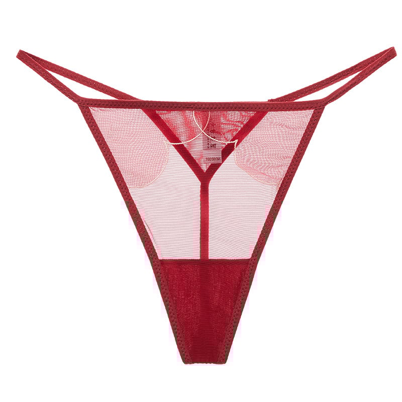 Seksikas pitsist üliõhuke aluspesu suures mõõdus läbipaistev rinnahoidja ja püksikute komplekt naiste stringid