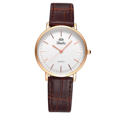 Modernus mechaninis vyriškas laikrodis su eko odos apyranke