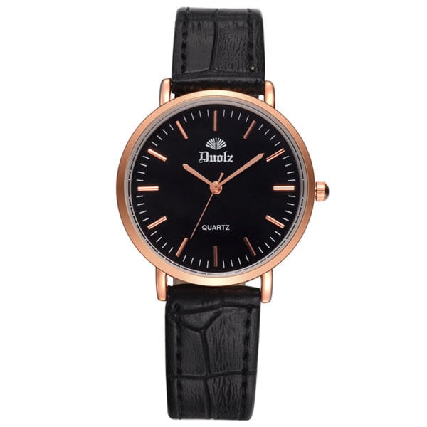 Modernus mechaninis vyriškas laikrodis su eko odos apyranke