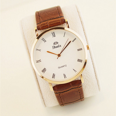 Alkalmi férfi karóra bőr szíjjal