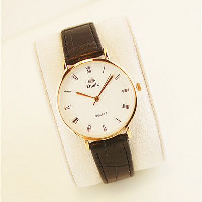 Alkalmi férfi karóra bőr szíjjal