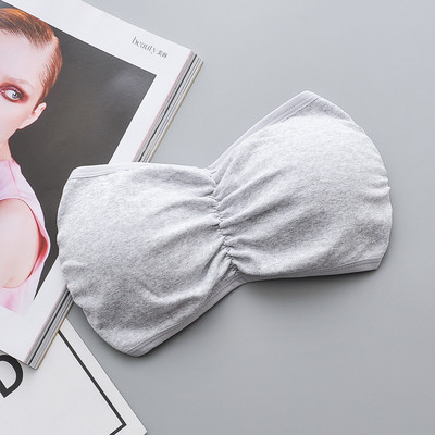 „Bralette 2021“ moteriška vienspalvė nematoma liemenėlė be nugarėlės be petnešėlių, minkšta ir patogi apkarpyta viršutinė dalis