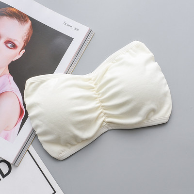 „Bralette 2021“ moteriška vienspalvė nematoma liemenėlė be nugarėlės be petnešėlių, minkšta ir patogi apkarpyta viršutinė dalis