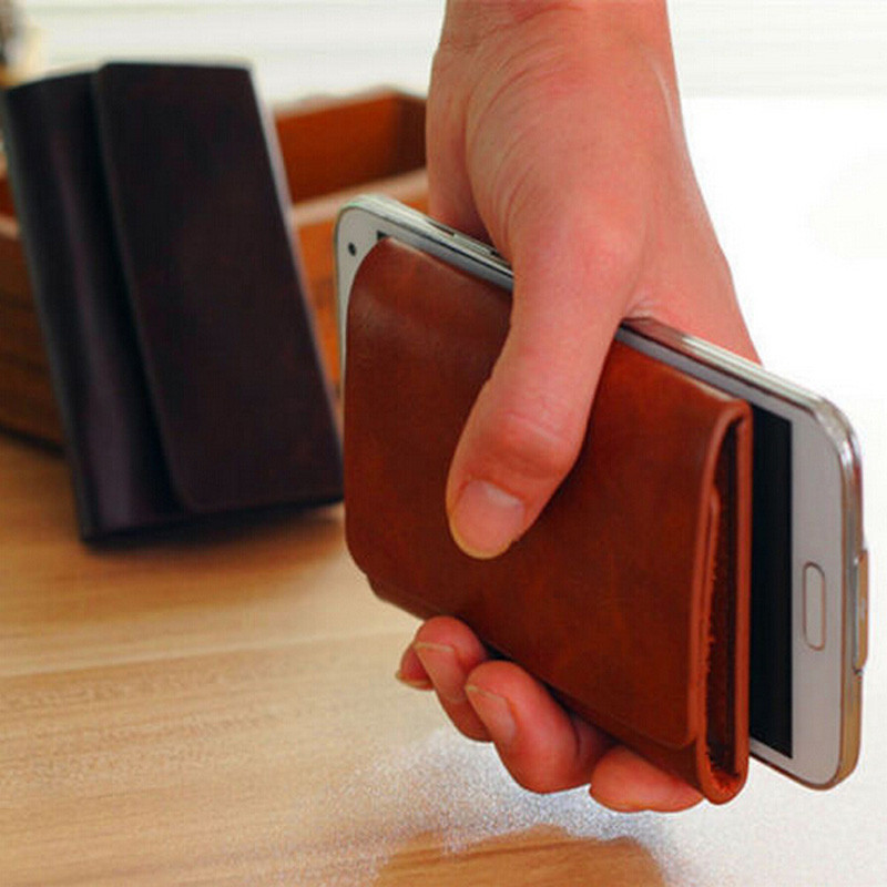 Uus saabumine Solid Vintage meeste rahaklappidega rahakott Mini rahakott Magnet Hasp for Man krediitkaardi sularahahoidja