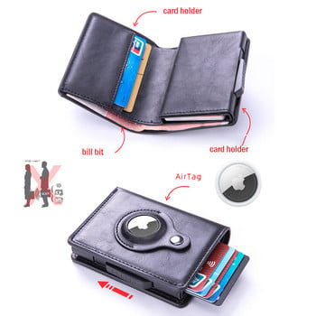 Rfid Blocking Card Holder Ανδρικά πορτοφόλια Τσάντα χρημάτων 2022 Small Leather Slim Wallets Μίνι πορτοφόλια για Airtag Air Tag