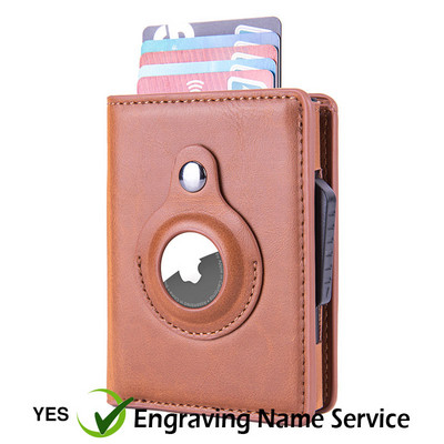 Rfid blokavimo kortelių laikiklis Vyriškas piniginės Pinigų krepšys 2022 Mažos odinės plonos piniginės Mini piniginės, skirtos Airtag Air Tag