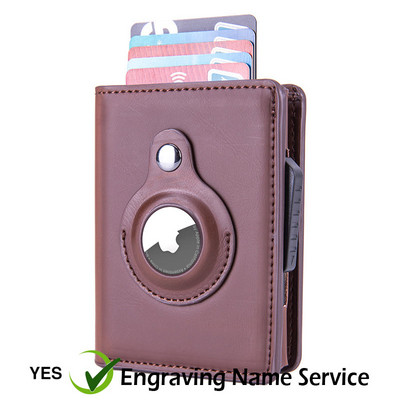 Rfid blokavimo kortelių laikiklis Vyriškas piniginės Pinigų krepšys 2022 Mažos odinės plonos piniginės Mini piniginės, skirtos Airtag Air Tag