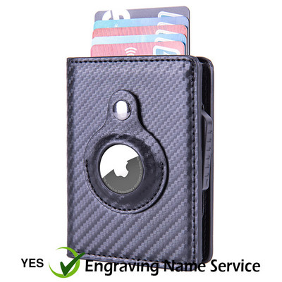 Rfid blokavimo kortelių laikiklis Vyriškas piniginės Pinigų krepšys 2022 Mažos odinės plonos piniginės Mini piniginės, skirtos Airtag Air Tag