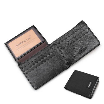 Férfi pénztárca vászon bőr pénztárcák férfiaknak névjegykártyatartók Férfi táska