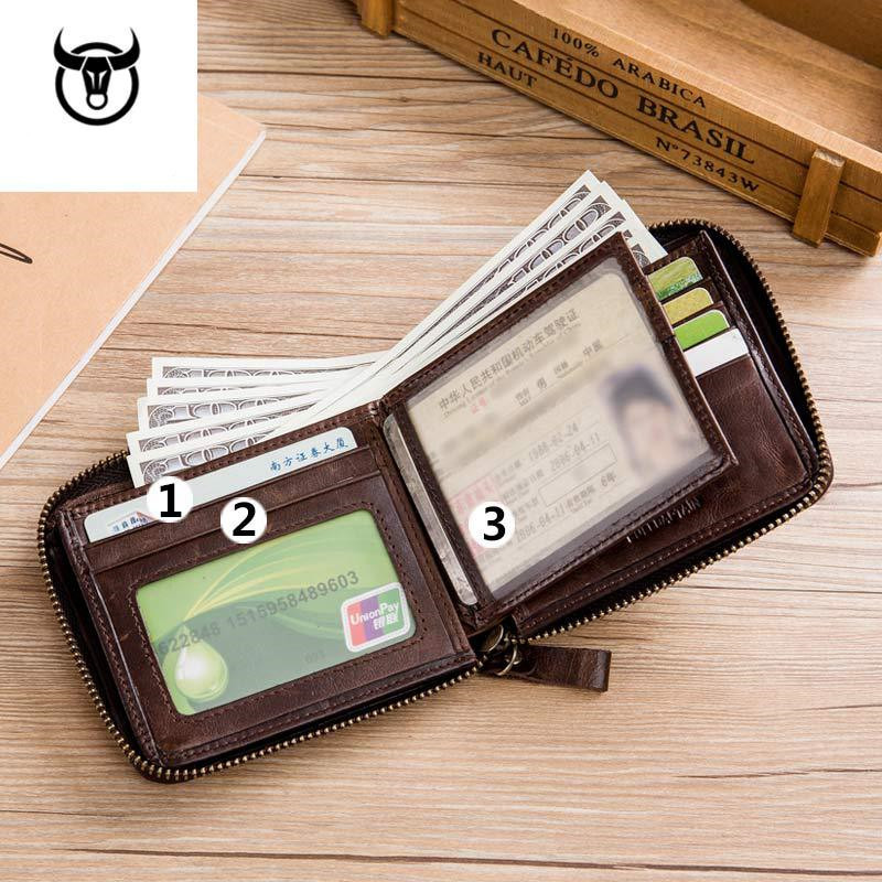 Férfi  pénztárca névjegykártya tartó billenő cipzáros pénztárca tárca Kuplung márkájú érmetartó férfi pénztárca