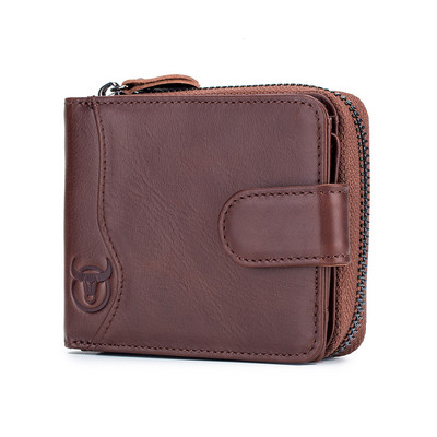 BULLCAPTAIN férfi bőr pénztárca üzleti pénztárcák többfunkciós multifunkcionális névjegykártyatartó kis kártyadoboz