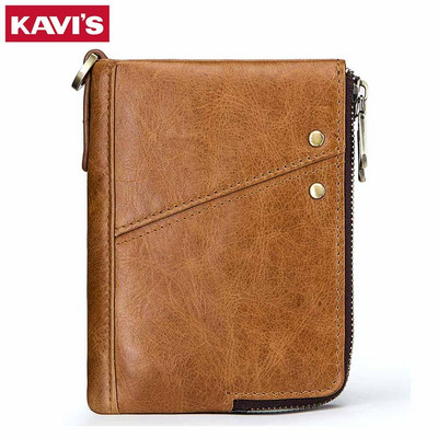 KAVIS 100% vyriška piniginė Rfid maža piniginė Portomonee vyriška trumpa piniginė PORTFOLIO kortelių laikiklis naujas