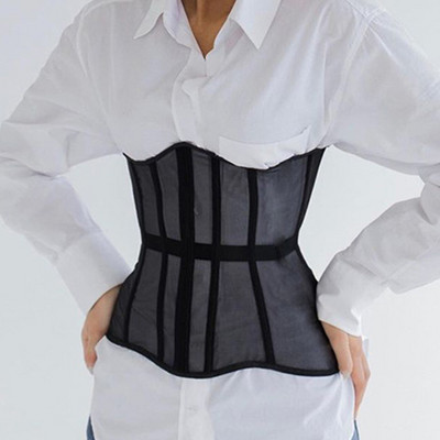 Modeliuojantis dirželis liekninantis juosmens diržas Seksualus tuščiaviduris korsetas krūtinės spalvos juodas baltas korsetas po krūtine, juostos apvalkalai Gaine 28-30 cm