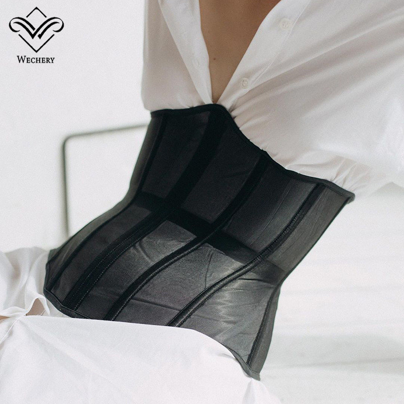 Modeliuojantis dirželis liekninantis juosmens diržas Seksualus tuščiaviduris korsetas krūtinės spalvos juodas baltas korsetas po krūtine, juostos apvalkalai Gaine 28-30 cm