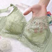 Nėriniuota plona besiūlė liemenėlė be plieninio žiedo. Seksuali susitraukianti liemenėlė reguliuojamas apatinis trikotažas moterims soutien gorge sans armature