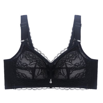 Nėriniuota plona besiūlė liemenėlė be plieninio žiedo. Seksuali susitraukianti liemenėlė reguliuojamas apatinis trikotažas moterims soutien gorge sans armature