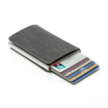 BISI GORO 2021 Νέο Έξυπνο Πορτοφόλι RFID Μπλοκάρισμα Πορτοφολιών Πορτοφολιών Κάρτας Vintage Τσάντα Χρημάτων Cartera Mujer Colores