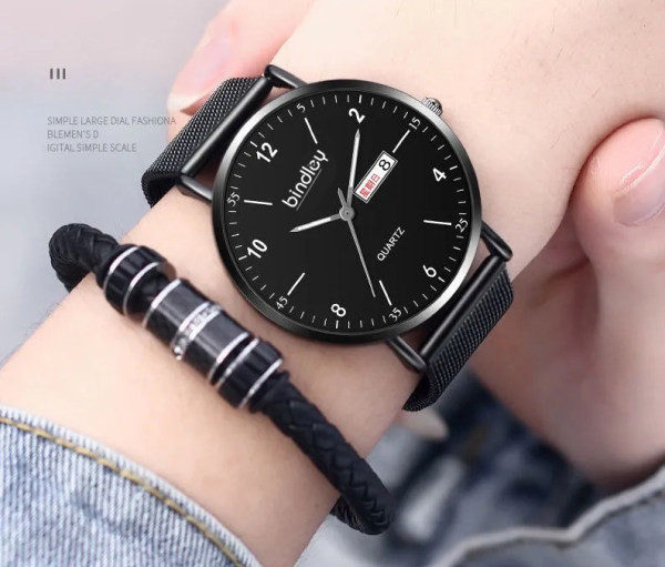 Metallist rihma ja ökonahast rihmaga meeste käekell