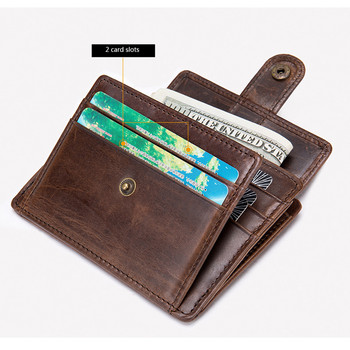 Ανδρικό πορτοφόλι 2021 για άντρες Vintage κοντό μικρό λεπτό ανδρικό πορτοφόλι με ταυτότητα πιστωτικής κάρτας με τσάντα χαρτζιλίκι με νομίσματα