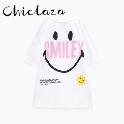 CHICLAZA Ljeto 2022. Ženska modna odjeća s printom Grafičke majice kratkih rukava Ženske majice Ženske majice