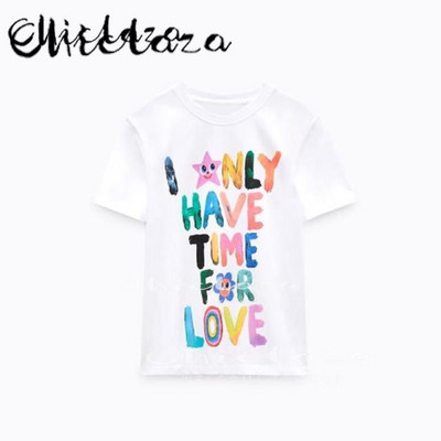 CHICLAZA Ljeto 2022. Ženska modna odjeća s printom Grafičke majice kratkih rukava Ženske majice Ženske majice