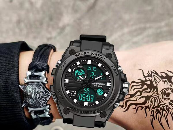 Kör alakú férfi sportóra