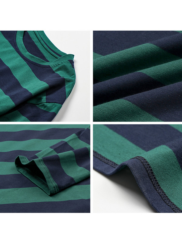 Nyári csíkos ingek Női Harajuku Streetwear Túlméretes ing rövid ujjú alkalmi póló Koreai bő felsők Női blúz