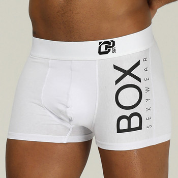 ORLVS Мъжко боксьорско секси бельо меки дълги боксерки Памучни меки долни гащи Мъжки бикини 3D Pouch Shorts Под облекло Къси панталони