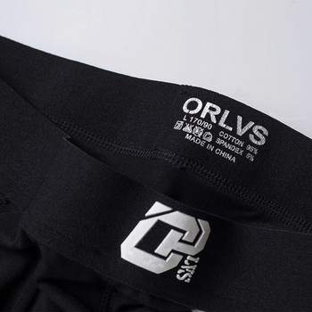 ORLVS Ανδρικά Boxer Σέξι Εσώρουχα μαλακά μακριά μπόξερ σορτς Βαμβακερά μαλακά σώβρακα Ανδρικά εσώρουχα 3D σορτς πουγκί κάτω παντελόνι κοντό