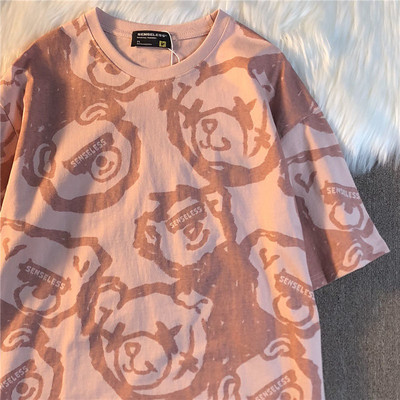 Madingi Little Bears Spausdinti Juokingi grafiniai marškinėliai Vasariniai balti medvilniniai Estetiniai viršutiniai viršūnės Dideli Kpop Moteriški Mieli marškinėliai