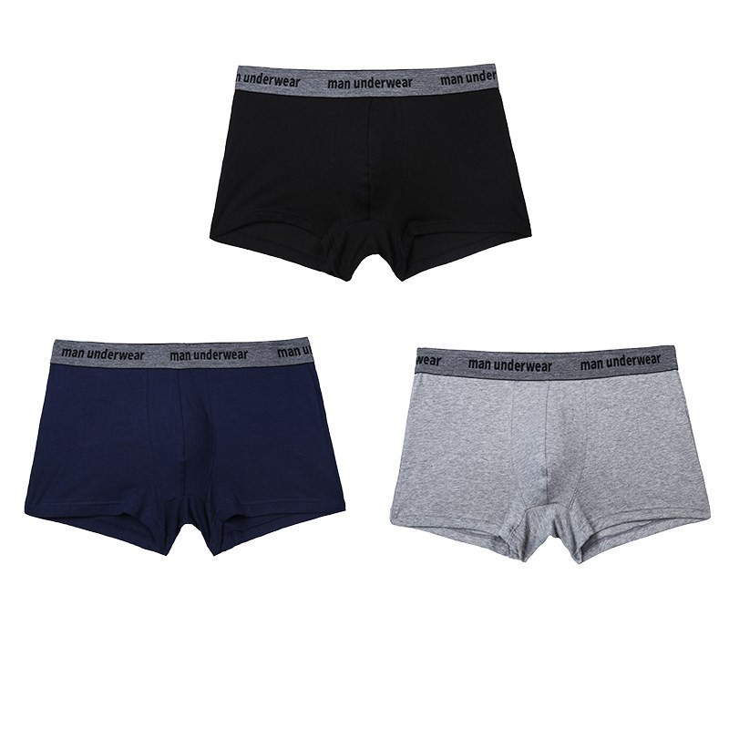 Boxer Férfi Fehérnemű Férfi Pamut Alsónadrág Férfi Tiszta Férfi Bugyi Rövidnadrág Fehérnemű Boxer Shorts Solid Cuecas 365 Calzoncillos
