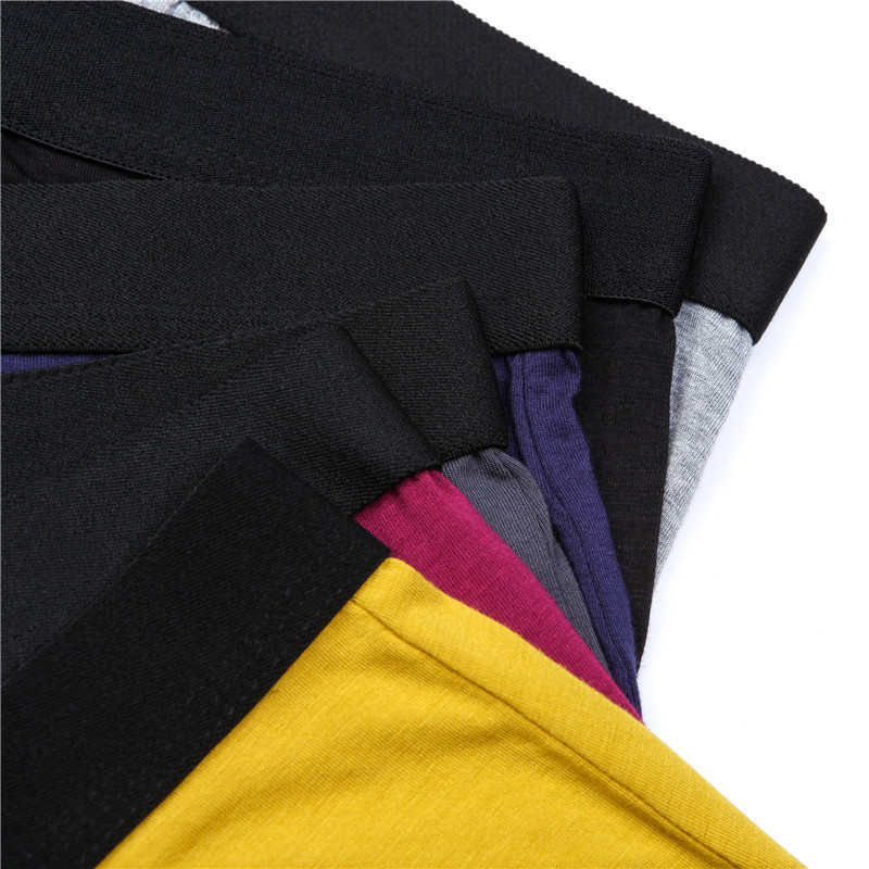 6vnt/komplektas Juodi Boxer apatiniai Vyriški Bokseriai Bambuko Vyriški apatiniai Vyriški kelnaitės Šortai Kvėpuojantys Seksualūs Elastingi Apatiniai kelnaitės Vyras